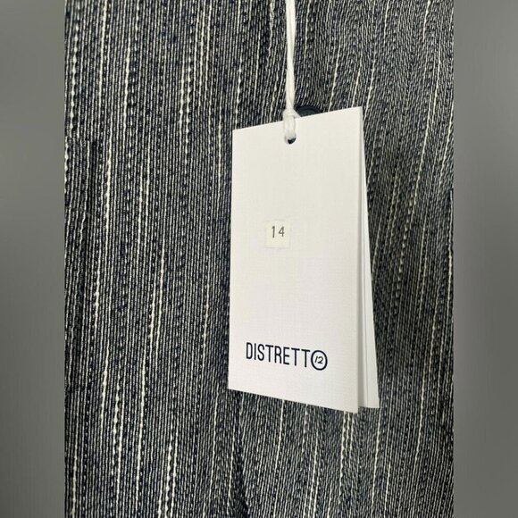 Lightweight Casual Blazer Distretto 12 Gray Modern Minimalist Blazer Size 14 - Picture 2 of 13